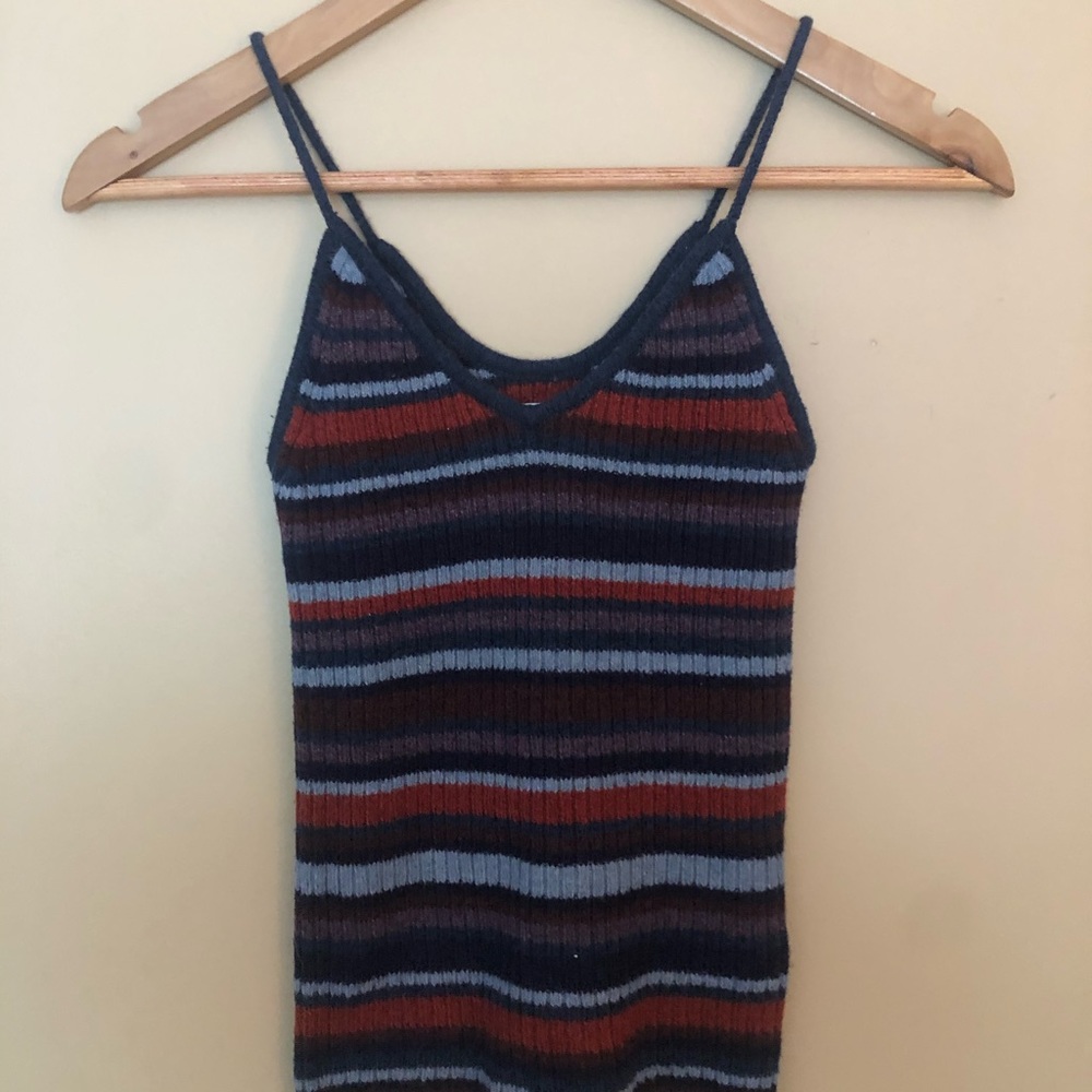 American Eagle Striped Sweater Tank